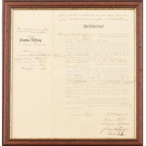 1909 Lippa, halálozási évfordulón tartandó mise díjának befizetéséről szóló egyházi elismervény, német nyelven...