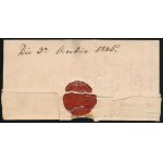 1845 Pigay Antal, Széchenyi Ferencz gróf titoknokának autográf levele Úry József későbbi 1848-as honvédnek, ügyvédnek...