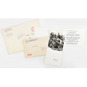 1980 Domonkos Imre (1917-1995) festőművész A magyar katona c. kiállításának meghívói, prospektusai, össz. 4 db...