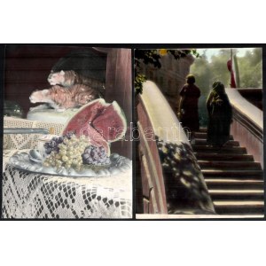 Tóth Gyula (1891-1970), 2 db fotóművészeti alkotás: Budai részlet, háttérben a Turul...