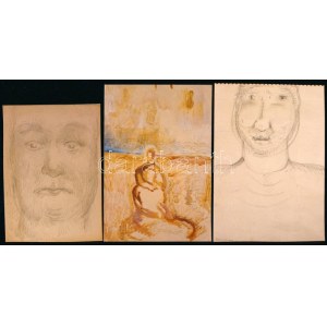 cca 1990-2000 3 db Tóth Menyhért (1904-1980) alkotásairól készült színes fotó...