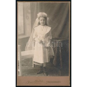 1912 Szentáldozási emlék, keményhátú fotó Nagy Sándor nagyszombati műterméből, 16,5×10...