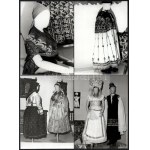 16 db népművészeti témájú fotó Wonke Rezső jelzetlen vintage fotóművészeti alkotásai 12x16 cm