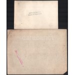 cca 1930-40 BSzKRT (Beszkárt) dalárda, 2 db fotó, egyik Schäffer Gyula, másik Orelly pecsétjével jelzett...