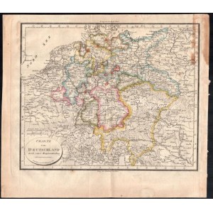 Charte von Deutschland nach seiner Haupteintheilung (Gestochen von I. N. Champion). Német államok térképe. XIX. sz...