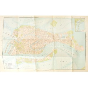 1927 Velence város topográfiai térképe, 1:8000, mind a hat városrészt tartalmazó térkép...