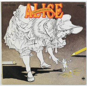 Alice Csodaroszágban 1979 Hungaroton LP vinyl borítón kis folt