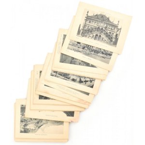 cca 1900 36 db Svájci látképet, városképet, látványosságot ábrázoló karton kép 18x13 cm ...