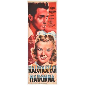 Kalotaszegi Madonna, 1943. Moziplakát (filmplakát, rácsplakát). Sárdy János, Adorján Éva, Tompa Pufi, Rajnay Elly...