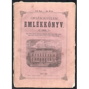 Országgyűlési emlékkönyv 1866. V. füzet. Falk Miksa, Horváth Boldizsár, Jókai Mór, Kriza János, Pálffy Albert...