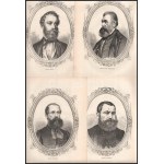 Országgyűlési emlékkönyv 1866. V. füzet. Falk Miksa, Horváth Boldizsár, Jókai Mór, Kriza János, Pálffy Albert...
