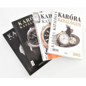 Karóra Katalógus, 4 kötet: 2005,2006.,2008., 2009. Bp., Ekhó Reklám Stúdió - Luxury Report...