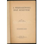 Dóczi Pál: A perzsaszőnyeg házi készítése. Bp., 1930, Manus Rt., 125+2 p. Harmadik, bővített kiadás...
