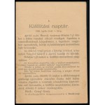 Vitéz Lajos - Nagy Lajos Az orosházi helyi iparkiállítása kalauza. Orosháza, 1899. 55p. + (52) p. reklámok...