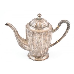 Ezüst (Ag) kanna, jelzés nélkül, m: 21cm nettó: 677g