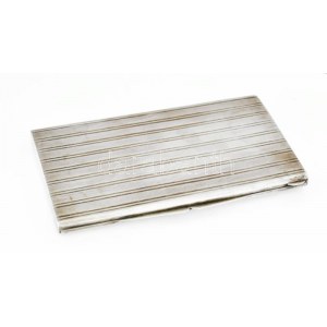 Ezüst (Ag) nagy méretű cigarettatárca. Jelzett. 230 g 8x14 cm