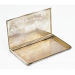 Ezüst (Ag) nagy méretű cigarettatárca. Jelzett. 230 g 8x14 cm