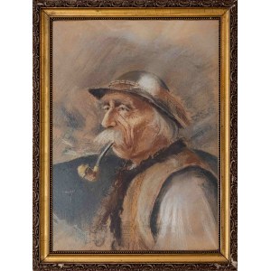 Stanislaw Gorski, Highlander with pipe, 20th century.