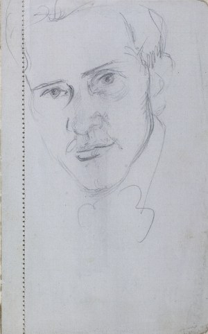 Wlastimil Hofman (1881-1970), Głowa młodego mężczyzny, ok.1905