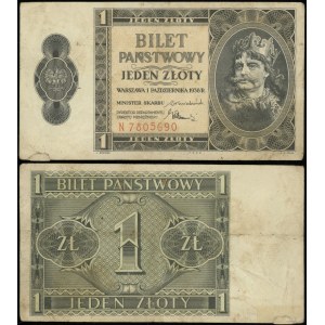 Polen, 1 Zloty, 1.10.1938