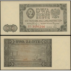 Polska, 2 złote, 1.07.1948