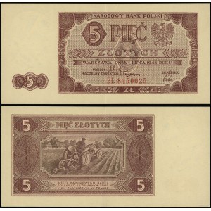 Polska, 5 złotych, 1.07.1948