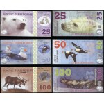 tereny Arktyki, zestaw 14 banknotów