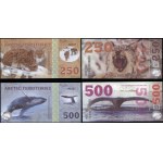 tereny Arktyki, zestaw 14 banknotów
