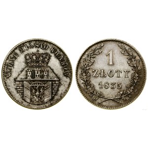 Poland, 1 zloty, 1835, Warsaw