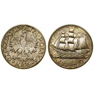 Poľsko, 2 zloté, 1936, Varšava