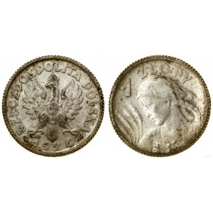 Polska, 1 złoty, 1924, Paryż