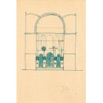 Jerzy Nowosielski (1923-2011), Sketch of an iconostasis - double-sided work