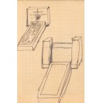 Jerzy Nowosielski (1923-2011), Sketch of an iconostasis - double-sided work