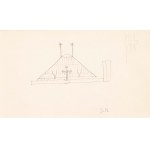 Jerzy Nowosielski (1923-2011), Sketch of the Church of the Holy Spirit in Tychy. Holy Spirit in Tychy, early 1980s.