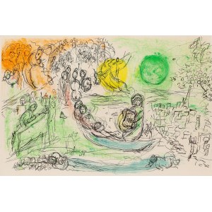 Marc Chagall (1887 Lozno u Vitebska - 1985 Saint-Paul-de-Vence), Koncert (Le Concert), 1957