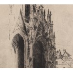 Jozef Pankiewicz (1866 Lublin - 1940 La Ciotat, France), Portal of Rouen Cathedral, 1904