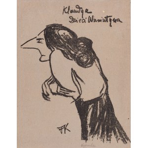 Karol Frycz (1877 Cieszkowy - 1963 Kraków), Stanisława Wysocka als Klaudia in dem Stück Die Kinder von Wanjaschin, 1904