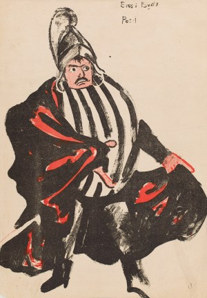 Karol Frycz (1877 Cieszkowy - 1963 Kraków), Bolesław Puchalski jako poseł w sztuce Jerzego Żuławskiego Eros i Psyche, 1904