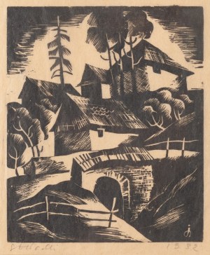 Jadwiga Salomea Hładki-Wajwódowa (1904 - 1944 ), Domy na wzgórzu, 1932