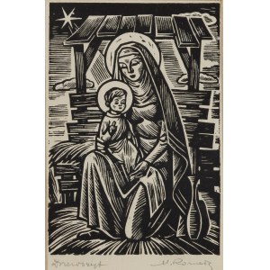 Marian Romała (1912 - 1984 ), Mutter Gottes mit Kind, 20. Jahrhundert.