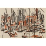 Irena Hassenberg (Reno) (1884 Warszawa - 1953 Paryż), Vue des Docks z cyklu New York par Reno, około 1935