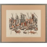 Irena Hassenberg (Reno) (1884 Warschau - 1953 Paris), Vue des Docks aus der Serie New York par Reno, ca. 1935