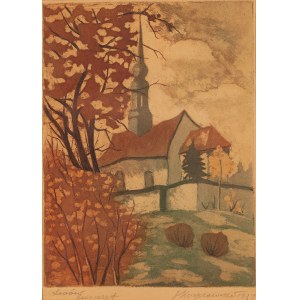 Stefan Kacprowski (1887 - 1948 ), Die St. Adalbert-Kirche in Lemberg, 1937