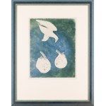 Joseph Hecht (1891 Lodz - 1952 Paris), Seagulls on a blue background