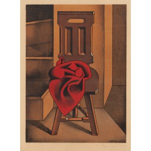 Henryk Berlewi (1894 Warsaw - 1967 Paris), Chair with red drapery, 1953