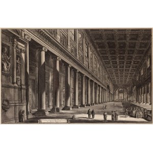 Giovanni Battista Piranesi (1720 Mogliano Veneto - 1778 Rzym), Santa Maria Maggiore z cyklu Vedute di Roma, 1768
