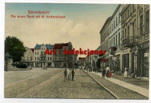 Pila - Schneidemuhl - Tržní náměstí - Kirchenstrasse