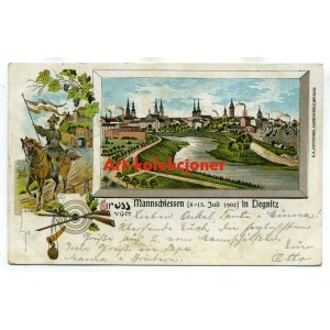 Legnica - Liegnitz - Festa del tiro a segno 1902 - Litografia