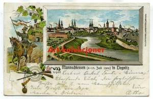 Legnica - Liegnitz - Střelecké slavnosti 1902 - Litografie