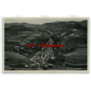 Stříbrná hora - Silberberg - letecký pohled